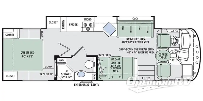 2017 Thor ACE 30.4 RV Floorplan Photo