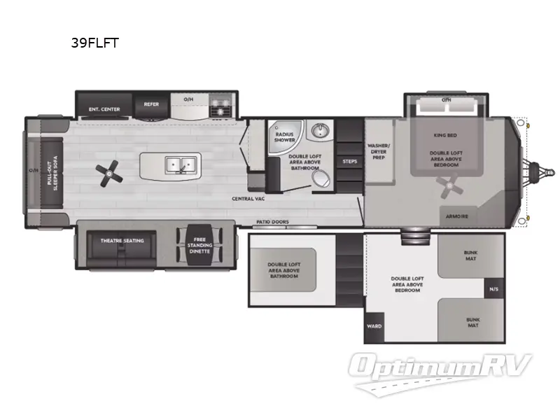 2025 Keystone Retreat 39FLFT RV Floorplan Photo