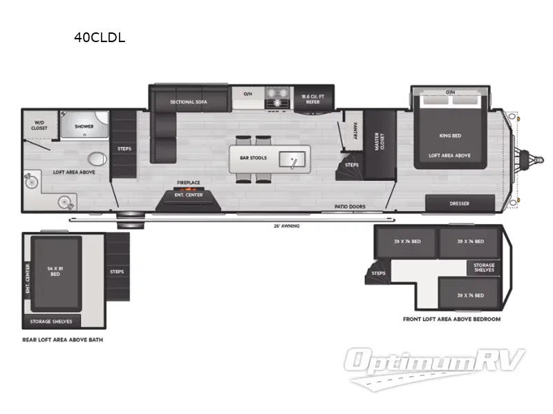 2025 Keystone Residence 40CLDL RV Floorplan Photo