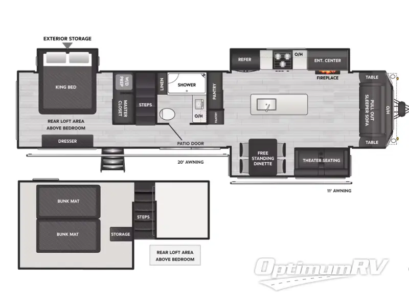 2025 Keystone Retreat 391FSRL RV Floorplan Photo