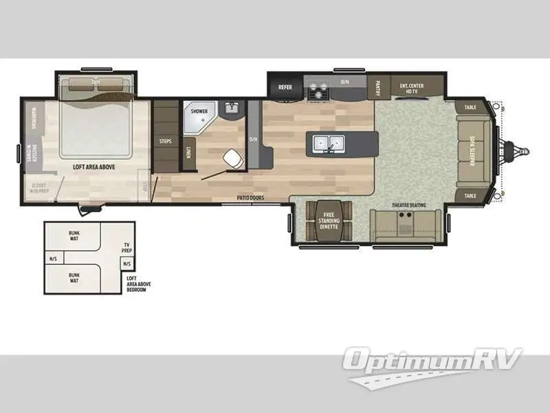 2024 Keystone Residence 40LOFT RV Floorplan Photo