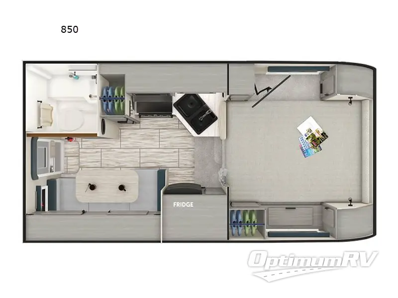 2024 Lance Lance Truck Campers 850 RV Floorplan Photo