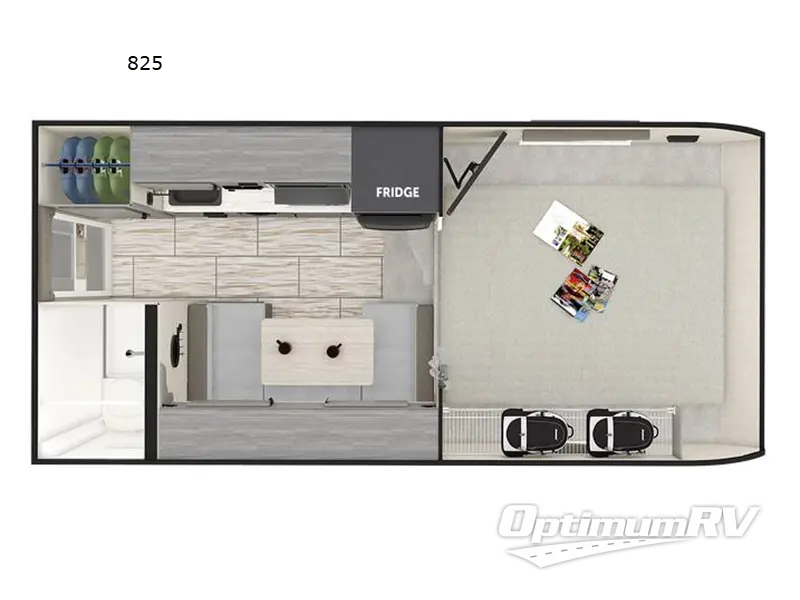 2024 Lance Lance Truck Campers 825 RV Floorplan Photo