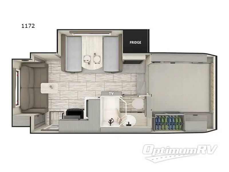 2024 Lance Lance Truck Campers 1172 RV Floorplan Photo