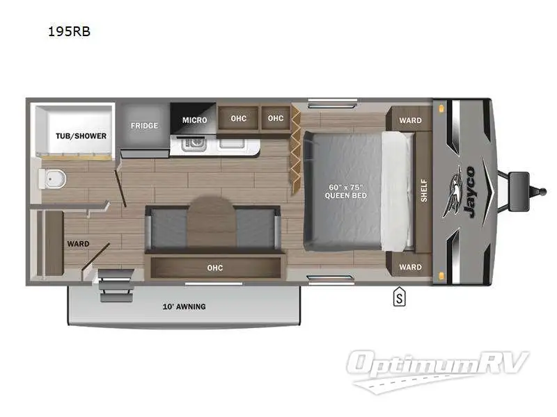 2023 Jayco Jay Flight SLX 195RB RV Floorplan Photo