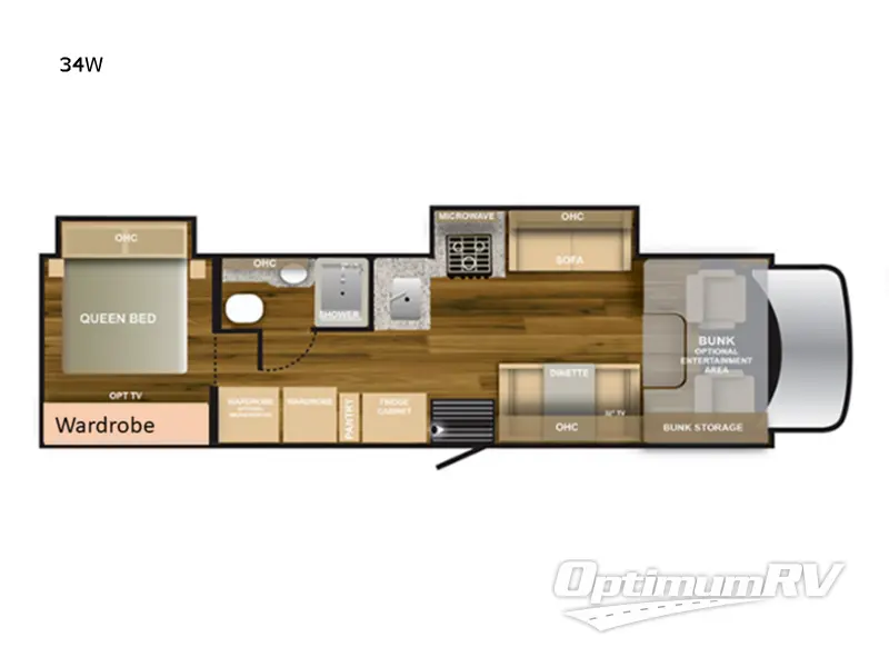 2023 NeXus Wraith 34W RV Floorplan Photo