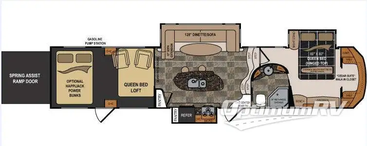 2012 Dutchmen Voltage V3900 RV Floorplan Photo