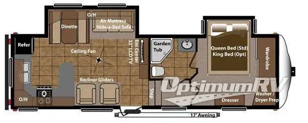 2012 Keystone Mountaineer 295RKD RV Floorplan Photo