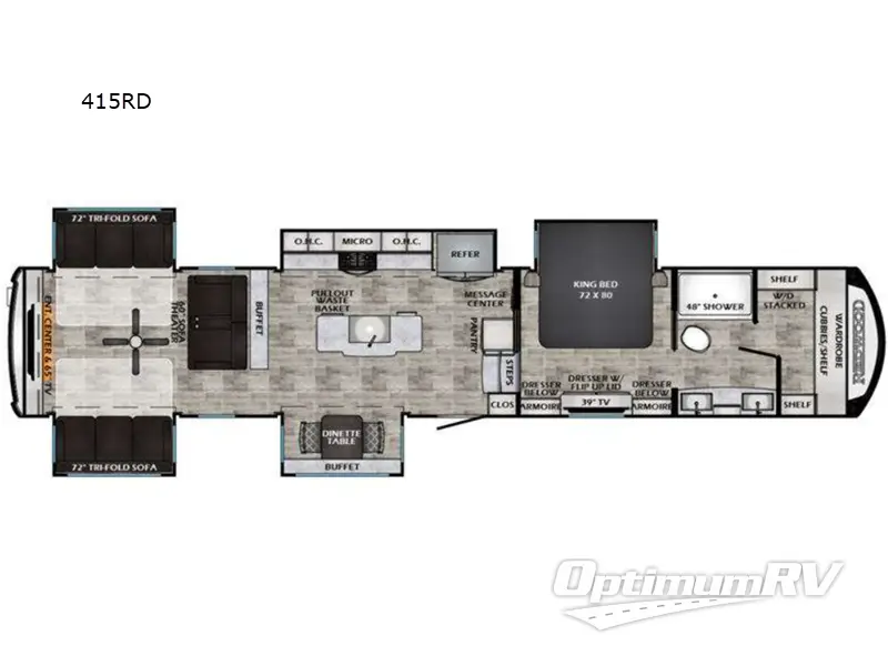 2025 Redwood Redwood 415RD RV Floorplan Photo