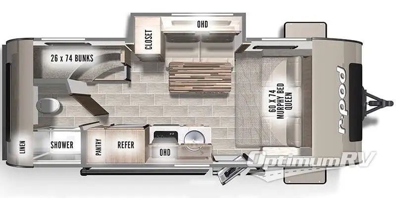 2021 Forest River R Pod RP-193 RV Floorplan Photo