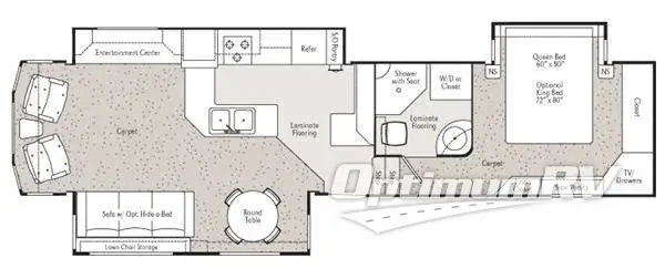 2011 Peterson Excel Limited 36GKE RV Floorplan Photo