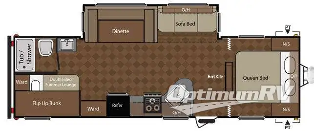 2015 Keystone Summerland 2800BHGS RV Floorplan Photo