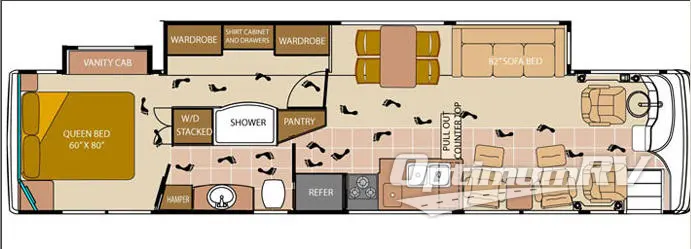 2007 Alfa Leisure See Ya! Gold Diesel 1008 RV Floorplan Photo