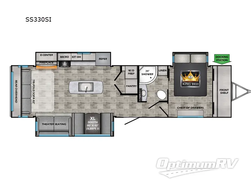 2023 CrossRoads Sunset Trail SS330SI RV Floorplan Photo