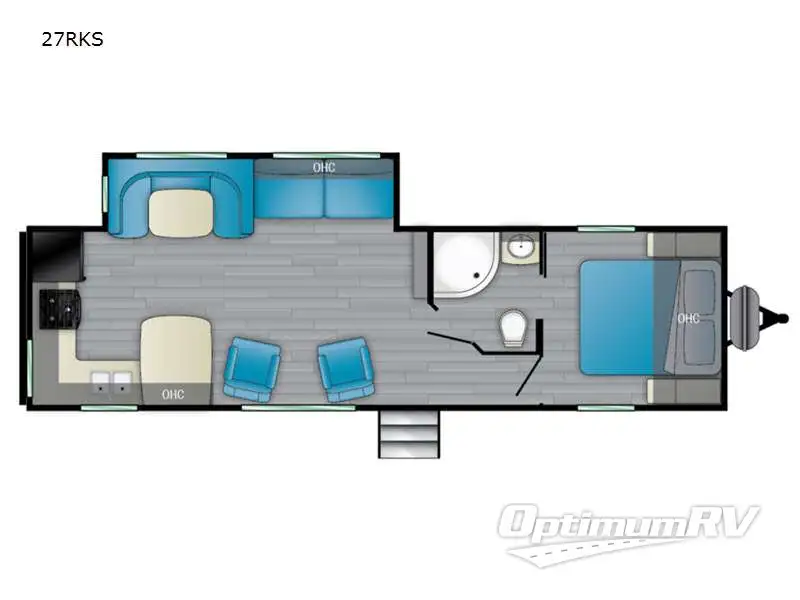 2021 Heartland Trail Runner 27 RKS RV Floorplan Photo