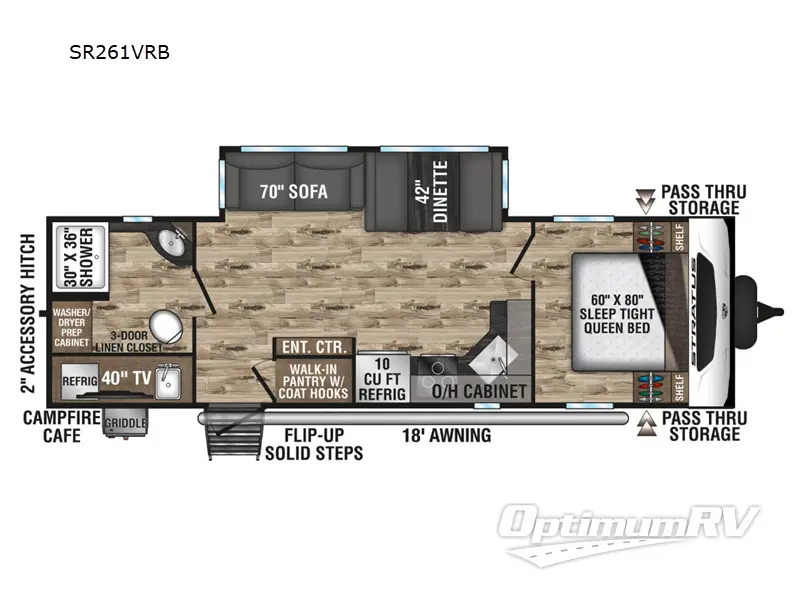 2024 Venture Stratus SR261VRB RV Floorplan Photo