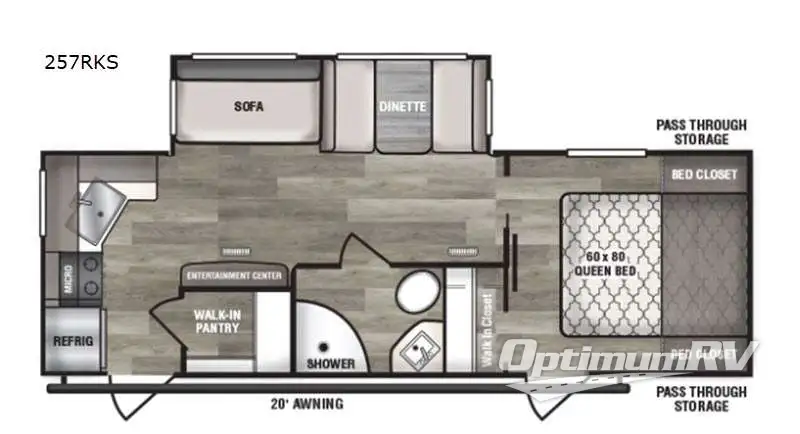 2021 Riverside Intrepid 257RKS Floorplan Photo
