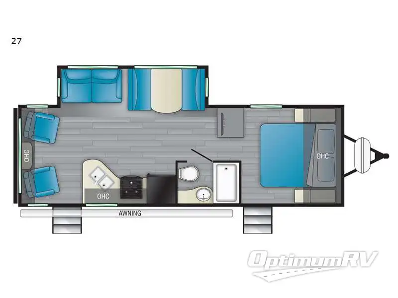 2022 Heartland Mallard 27 RV Floorplan Photo