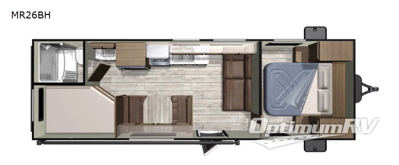 2019 Highland Ridge Mesa Ridge Conventional MR26BH RV Floorplan Photo