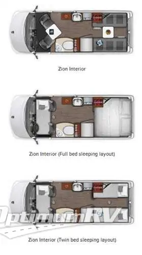 2016 Roadtrek Zion Zion RV Floorplan Photo