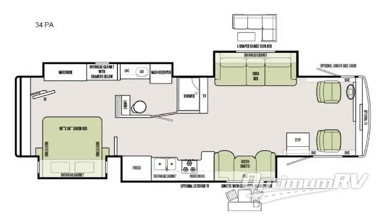 2016 Tiffin Allegro 34 PA Floorplan Photo