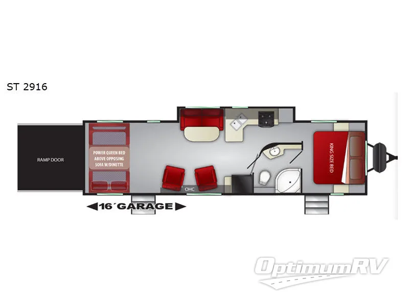 2019 Cruiser Stryker ST2916 RV Floorplan Photo