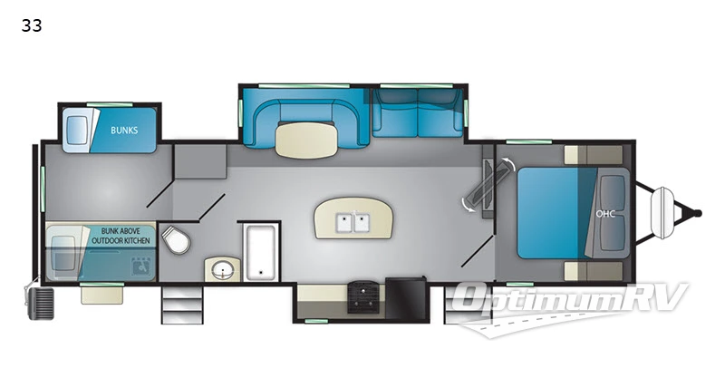 2020 Heartland Mallard 33 RV Floorplan Photo