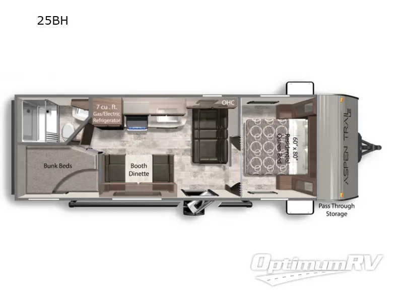 2022 Dutchmen Aspen Trail LE 25BH RV Floorplan Photo