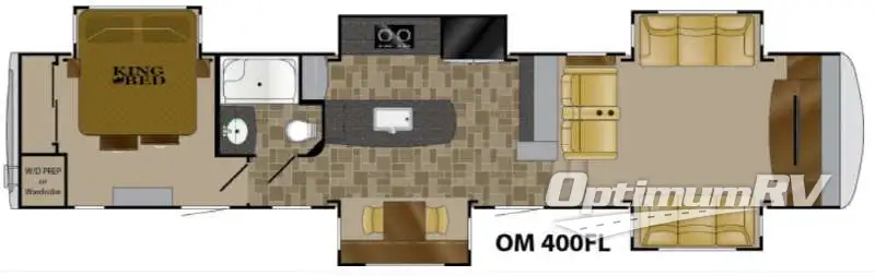 2016 Heartland Oakmont 400FL RV Floorplan Photo