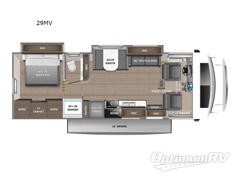 2023 Jayco Greyhawk 29MV RV Floorplan Photo