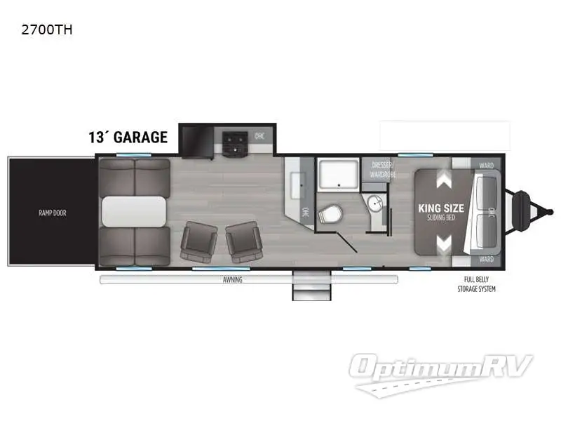 2021 Cruiser MPG 2700TH RV Floorplan Photo