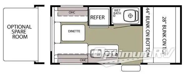 2011 Forest River Cherokee Wolf Pup 16P RV Floorplan Photo