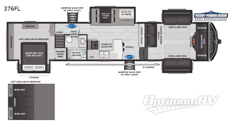 2021 Keystone Montana High Country 376FL RV Floorplan Photo