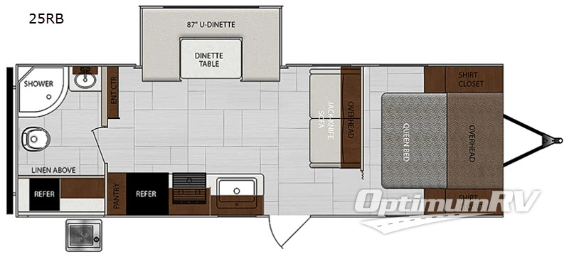 2020 Forest River Impression 25RB RV Floorplan Photo