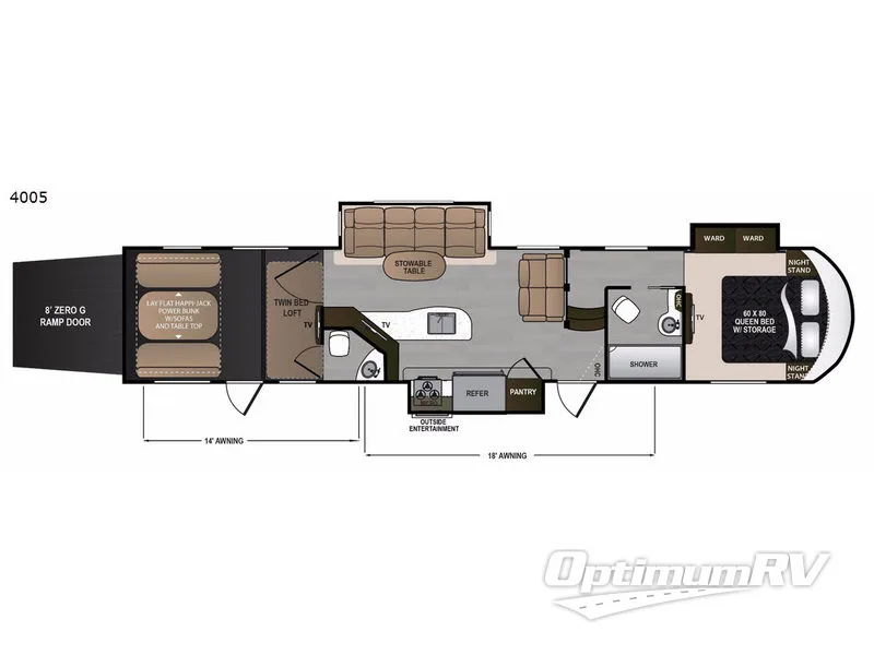 2018 Dutchmen Voltage V4005 Floorplan Photo