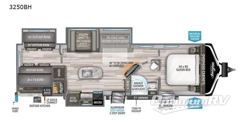 2021 Grand Design Imagine 3250BH RV Floorplan Photo