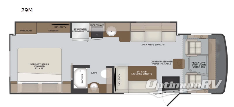 2020 Holiday Rambler Admiral 29M RV Floorplan Photo