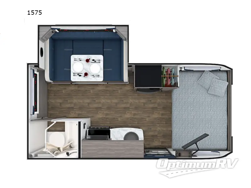 2021 Lance Lance Travel Trailers 1575 RV Floorplan Photo