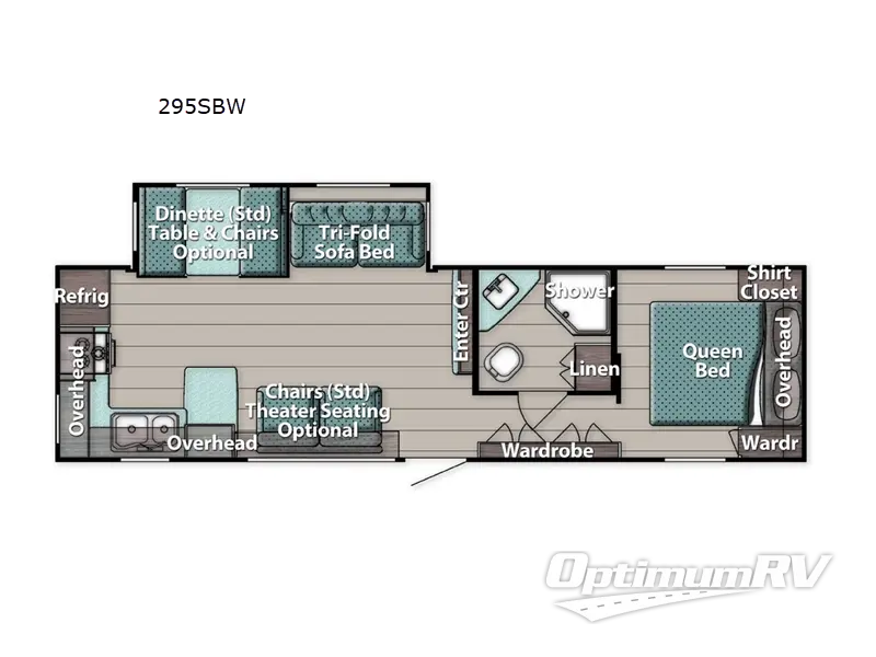 2023 Gulf Stream Innsbruck 295SBW RV Floorplan Photo