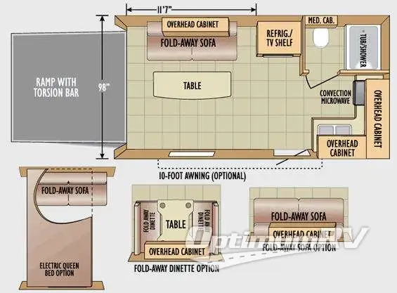 2010 Jayco Octane ZX Super Lite 161 RV Floorplan Photo