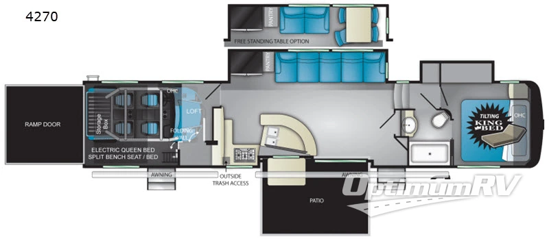 2019 Heartland Cyclone 4270 RV Floorplan Photo