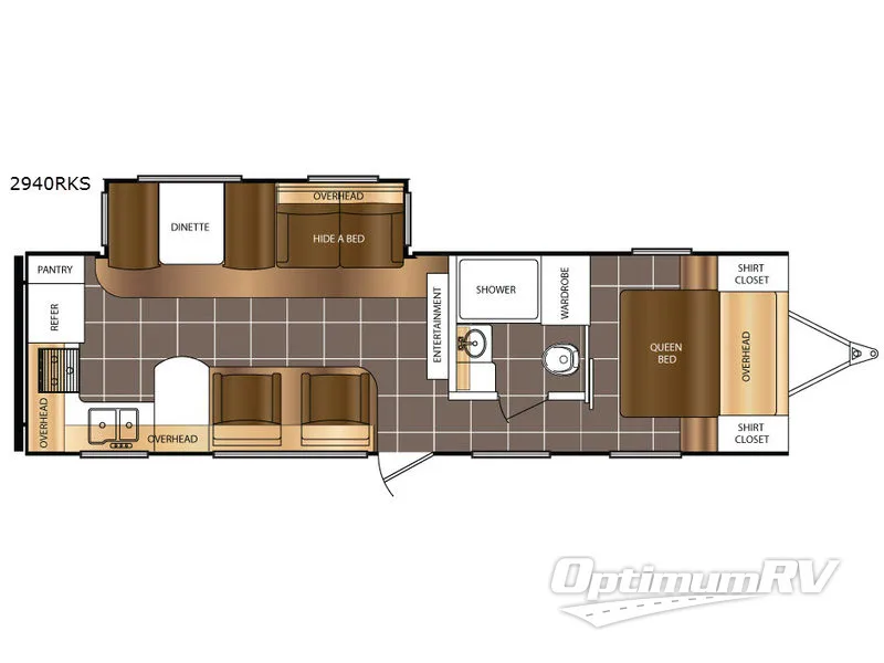 2017 Prime Time Tracer 2940RKS RV Floorplan Photo