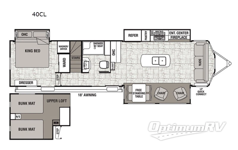 2019 Forest River Cedar Creek Cottage 40CL RV Floorplan Photo