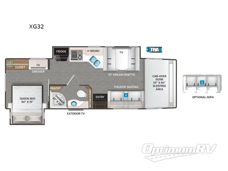 2023 Thor Omni XG32 RV Floorplan Photo