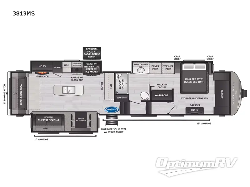 2022 Keystone Montana 3813MS RV Floorplan Photo