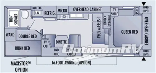 2006 Jayco Jay Flight 27BH RV Floorplan Photo