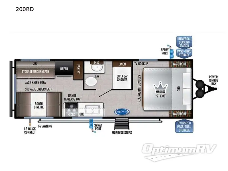 2023 East To West Della Terra 200RD RV Floorplan Photo