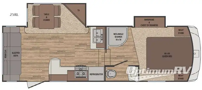 2017 Forest River Sabre Lite 25RL RV Floorplan Photo