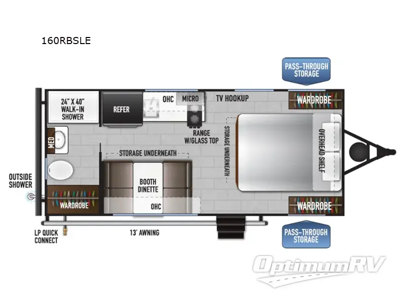 2025 East To West Della Terra LE 160RBSLE RV Floorplan Photo