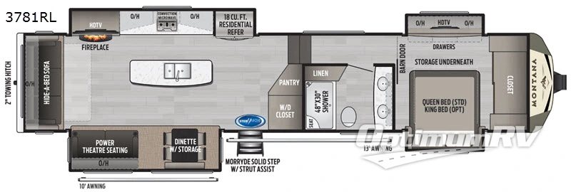 2020 Keystone Montana 3781RL RV Floorplan Photo